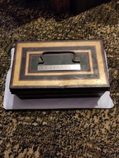 Vintage Chocolate Tin With Lock