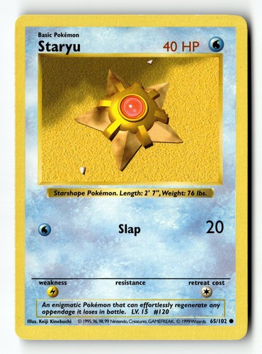 Pokemon card staryu unlimited - card,