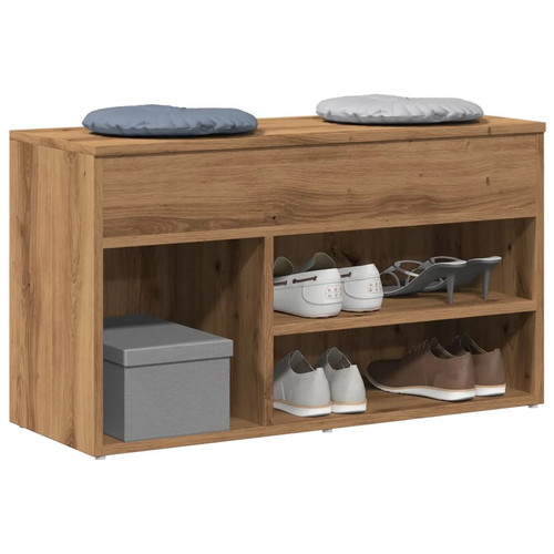 Modern wooden hallway shoe - modern,