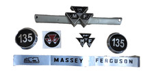 CLEARANCE Massey Ferguson 135 Tractor. Front Grill Badge & Bonnet Sticker Set