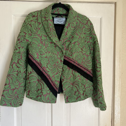 Prada floral brocade jacket - floral, &