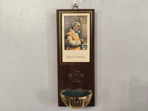 Vintage padre pio wall plaque - vintage,