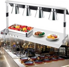 4 Head Food Heat Lamp Display