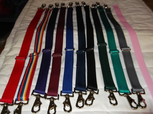Leg straps with - (pair), clips