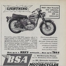 1965 BSA Ad Lightning Rocket