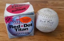 Worth Official Softball Red Dot Titan Elastomeric Titanium core Baseball