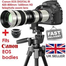 Canon EOS DSLR DIGITAL fit 420 800mm 1600mm zoom lens 1000D 2000D 3000D 4000D +