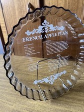 Arcopal France Flan Dish Smoked Glass Fluted French Apple Flan Recipe