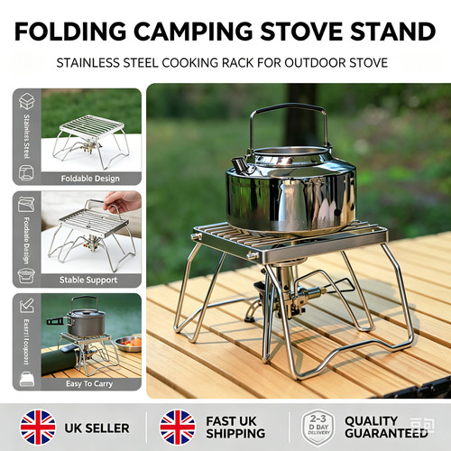 Portable folding camp stove - portable,