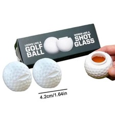 1/3PCS Golf Ball Shaped Shot Glass Cup for Golf Sports Lovers Novelty Gifts