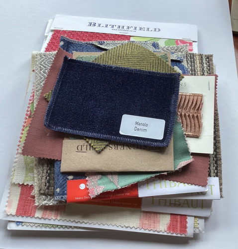 Fabric squares various sizes - various,