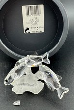 Boxed Swarovski Trio & Leaping Salmon South Sea Fish 1993 - 1998 Stamey - Lot 55