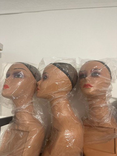 Head sleek mannequin hat wig - head,