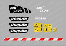 DOOSAN DX27Z DIGGER DECAL