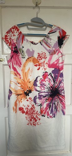 Vibrant floral sheath dress - sheath,