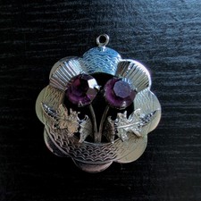 Vintage Mizpah Purple Stone