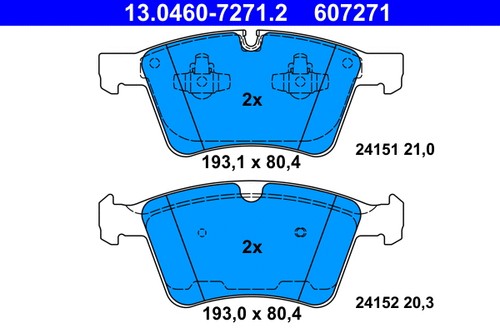 Front brake pad - brake, disc