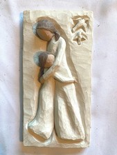 Willow Tree Mother and Daughter Figurine Wall Plaque Resin Artwork 2062