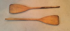 Pair of Small Vintage Wooden Oars or Paddles