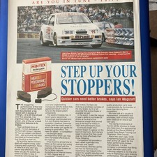 Sierra RS 500 Cosworth  BTCC Original Poster Advert 1988-1991 RACE Rob Gravett