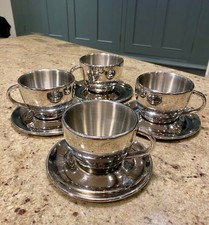 Dualit coffee cup set of 4 stainless steel