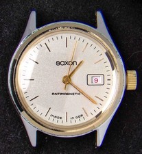 Saxon Germany Two-Tone Men's Hand-Wind Vintage Watch -- Running