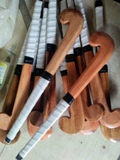 Hand Carved Wooden Mini Hockey