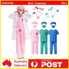 Kids Doctors Nurses Costume Boy Girls Doctor Cosplay Outfits Halloween Party