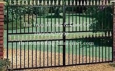 10ft WIDE 6ft TALL SAXON DOUBLE DRIVEWAY WROUGHT IRON GATES BEST SELLER METAL 