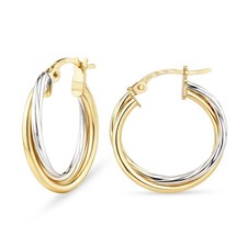 Solid 9ct Yellow and White