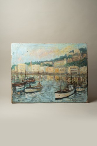 Antique original oil painting - oil,