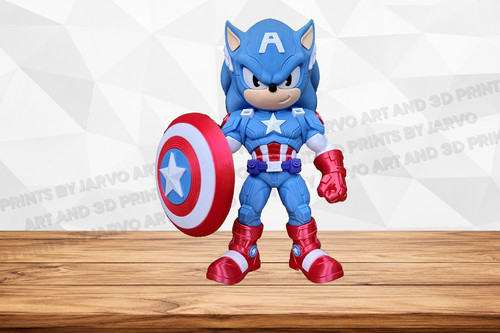 Sonic captain america - x,