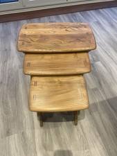 Quality Modern Ercol Nest of Three Tables