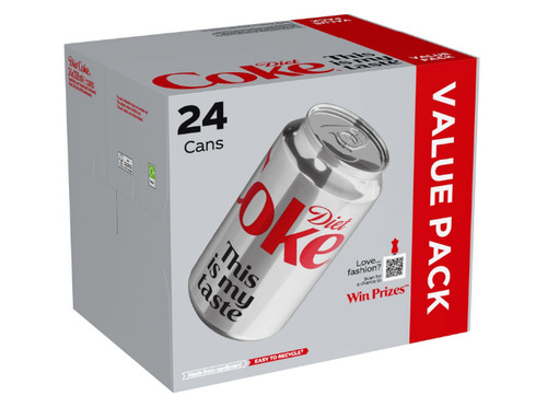 Diet coke can cola box - 330, ml