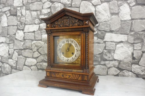 Antique german wooden mantel - german,