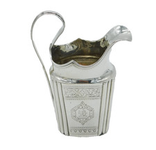 Early Irish George II Sterling Silver Crested Cream Jug Antique 1736 Dublin