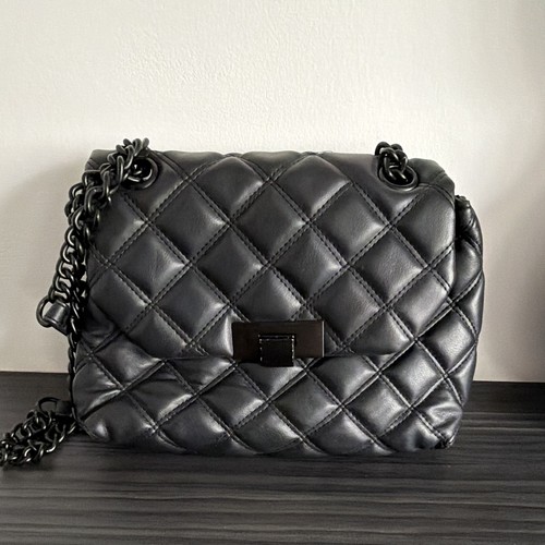 Women black quilted faux - women’s,