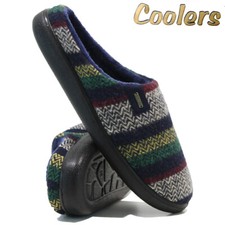 MENS COOLERS SLIPPERS FLEECE