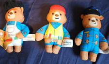 3 figures from the Adventures of Paddington soft toys