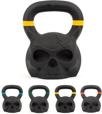 Skull Kettlebell Weight Heavy Cast Iron Kettle Bell Home Gym Workout 12kg - 24kg