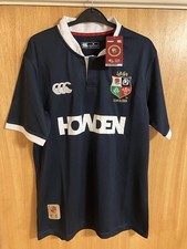 BRITISH & IRISH LIONS DARK BLUE SHIRT 2025 TOUR BRAND NEW TAGS ADULTS MEDIUM