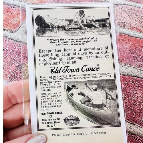 1914 old town canoe maine - 1914,