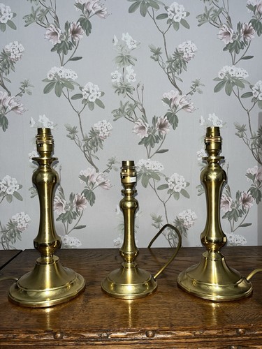Brass candlestick table - 3,