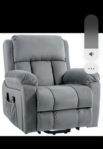 Grey electric rising recliner - grey,