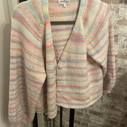 Cardigan pastel stripes xl - stripes,