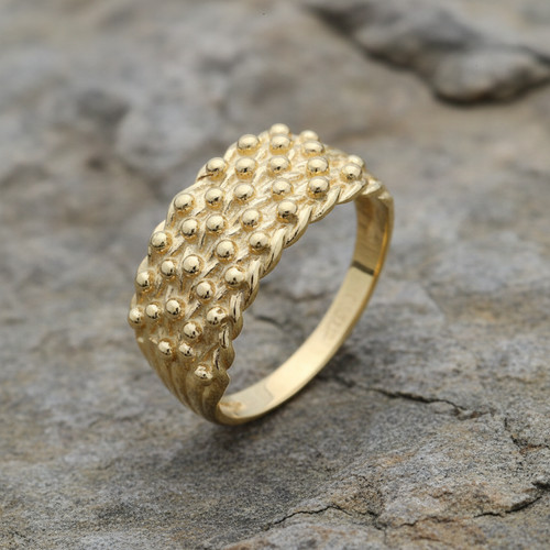 9ct yellow gold - yellow, row