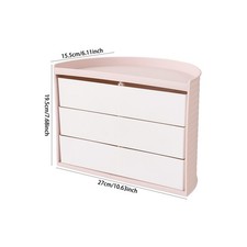 Rotating 3 Drawers Makeup