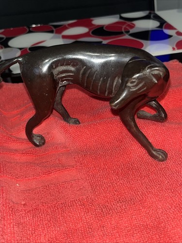 Vintage bronze greyhound - bronze,