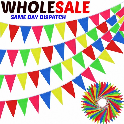 10m colour bunting flags - colour,