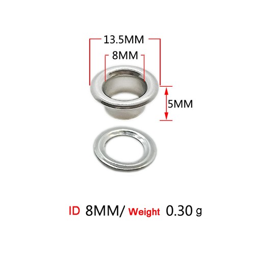 10pcs stainless steel eyelet - 10pcs,